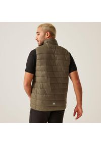 Kamizelka ocieplana turystyczna męska Marizion Regatta. Kolor: beżowy, zielony. Długość rękawa: bez rękawów. Sport: turystyka piesza #2