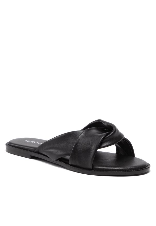 Vero Moda - Klapki VERO MODA - Vmsmooth 10265527 Black. Kolor: czarny. Materiał: skóra