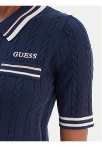 Guess Sweter V6RR02 Z4652 Granatowy Regular Fit. Kolor: niebieski. Materiał: syntetyk #4