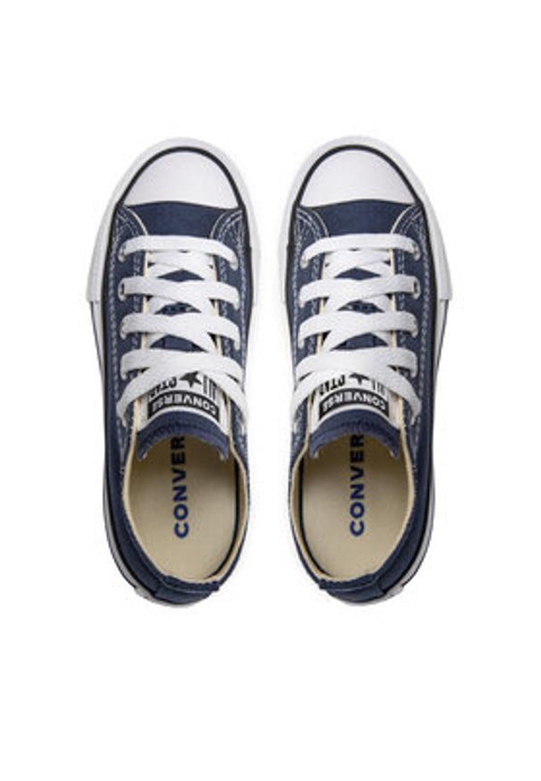 Converse Trampki Chuck Taylor All Star Ox 3J237 Granatowy. Kolor: niebieski. Materiał: materiał