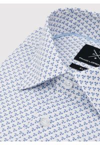 Pako Lorente - PAKO LORENTE – Biała koszula męska w wiatraczki. Kolor: biały. Materiał: elastan, bawełna. Długość rękawa: długi rękaw. Długość: długie. Sezon: wiosna, lato #8