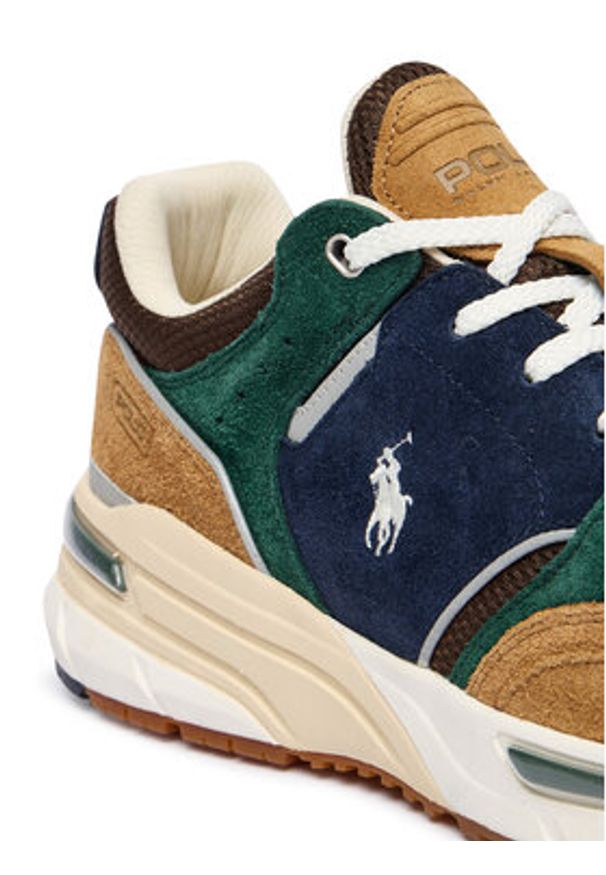 Polo Ralph Lauren Sneakersy Trackstr 250 809973978001 Brązowy. Kolor: brązowy. Materiał: zamsz, skóra