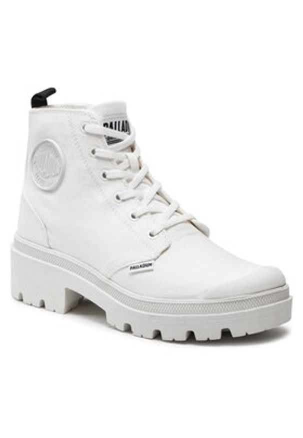 Palladium Trapery Pallabase Twill 96907-141-M Biały. Kolor: biały. Materiał: materiał