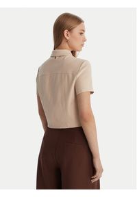 Guess Koszula W6RH83 KCMU2 Beżowy Regular Fit. Kolor: beżowy. Materiał: syntetyk #3