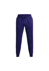 Spodnie fitness męskie Under Armour Rival Fleece Joggers. Kolor: niebieski. Sport: fitness