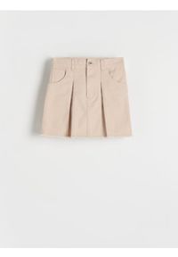 Reserved - Jeansowa spódniczka - różowy. Kolor: różowy. Materiał: jeans