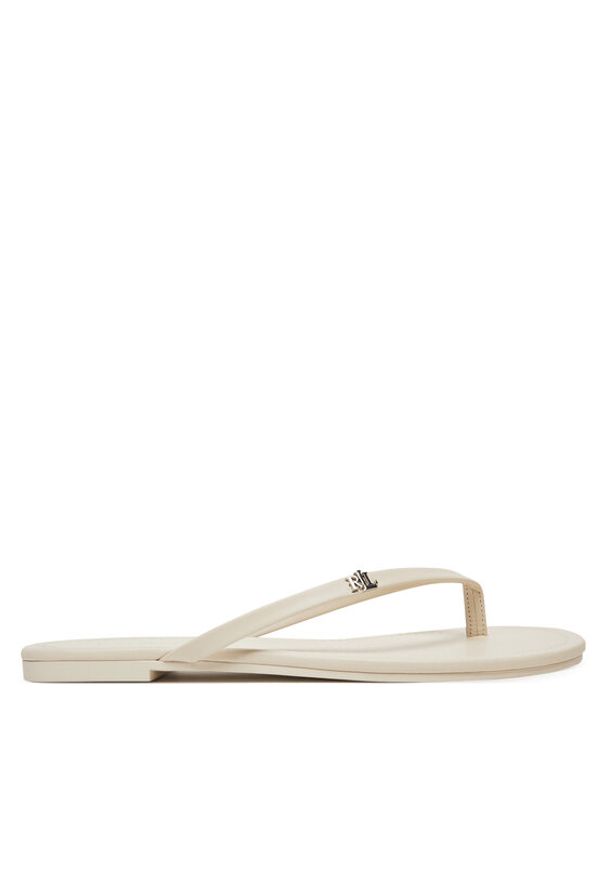 Lauren Ralph Lauren - LAUREN RALPH LAUREN Japonki Raquel 802953931009 Biały. Kolor: biały. Materiał: skóra