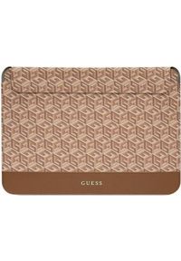 Etui Guess Guess Sleeve GUCS14HGCFSEW 14" brązowy/brown GCube Stripes NoSize. Kolor: brązowy