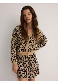 Reserved - Kardigan z dodatkiem wiskozy - wielobarwny. Materiał: wiskoza #1