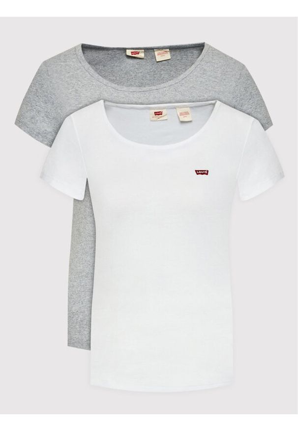 Levi's® Komplet 2 t-shirtów 74856-0011 Szary Regular Fit. Kolor: szary. Materiał: bawełna