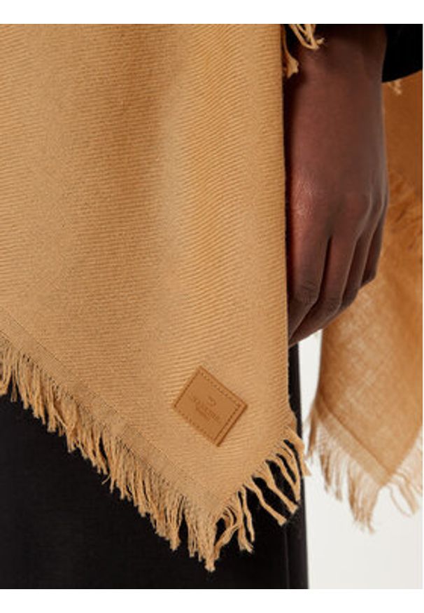 Weekend Max Mara Szal Tabacco 2515731014600 Brązowy. Kolor: brązowy. Materiał: wełna, materiał