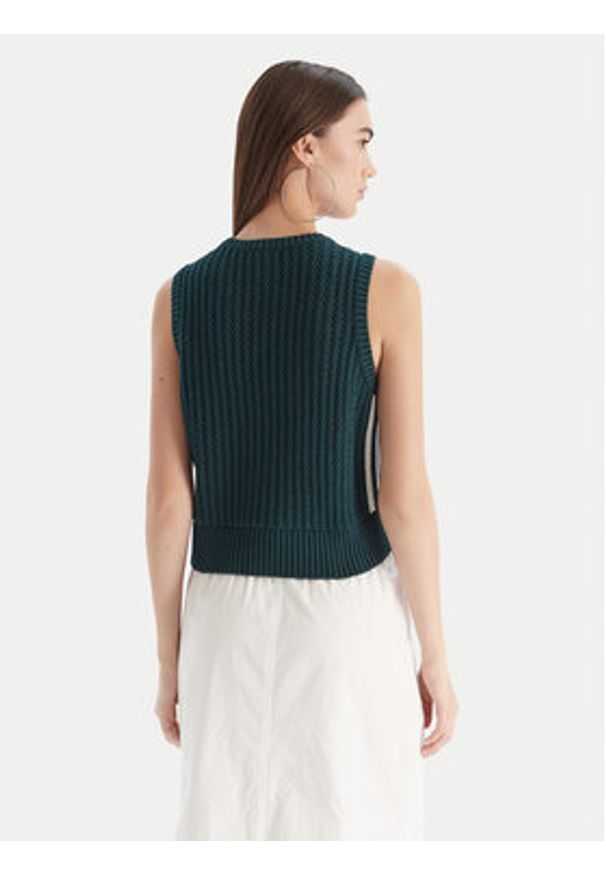 Adidas - adidas Top adicolor JW4993 Zielony Regular Fit. Kolor: zielony. Materiał: bawełna