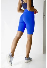 2SkIN - Legginsy krótkie damskie 2skin Icony niebieskie. Kolor: niebieski. Długość: krótkie. Sport: fitness