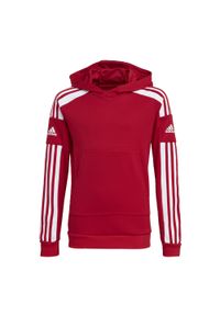Adidas - Bluza piłkarska dla dzieci adidas Squadra 21 Hoody Youth. Kolor: biały, wielokolorowy, czerwony. Sport: piłka nożna #1