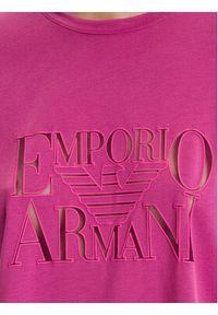 Emporio Armani T-Shirt EW000616 AF12187 UA227 Różowy Loose Fit. Kolor: różowy. Materiał: wiskoza #3