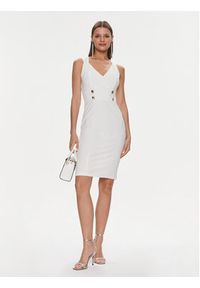 Rinascimento Sukienka koktajlowa CFC0019370002 Biały Regular Fit. Kolor: biały. Materiał: syntetyk. Styl: wizytowy