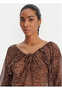 Morgan Bluzka 261-OWAY.F Brązowy Relaxed Fit. Kolor: brązowy. Materiał: syntetyk #4