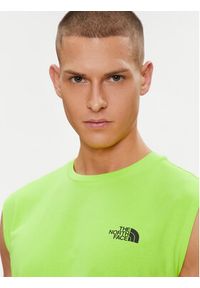 The North Face Tank top Simple Dome NF0A87R3 Zielony Regular Fit. Kolor: zielony. Materiał: syntetyk