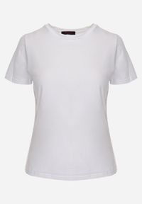 Renee - Biały T-shirt z Bawełny z Okrągłym Dekoltem Nedima. Okazja: na co dzień. Kolor: biały. Materiał: bawełna. Styl: casual, klasyczny #2