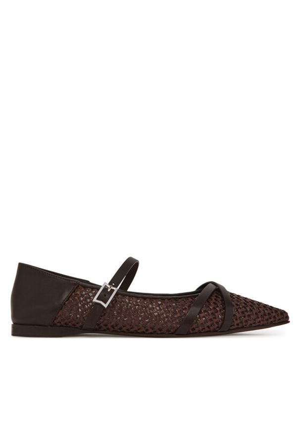 Max Mara Półbuty 2514521332600 Brązowy. Kolor: brązowy. Materiał: skóra