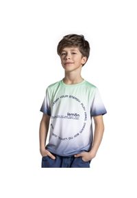 Koszulka sportowa dla dzieci Lemon Explore WL5 z krótkim rękawem. Kolor: wielokolorowy. Materiał: poliester, elastan. Długość rękawa: krótki rękaw. Długość: krótkie. Wzór: nadruk. Sport: fitness