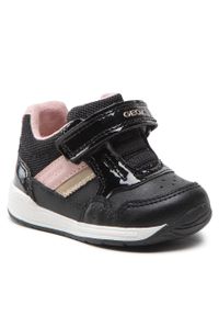 Sneakersy Geox B Rishon G. A B250LA 054AS C9231 Black/Dk Pink. Kolor: czarny. Materiał: skóra