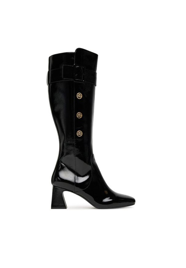 Karl Lagerfeld - KARL LAGERFELD Kozaki KL31475A Czarny. Kolor: czarny. Materiał: skóra