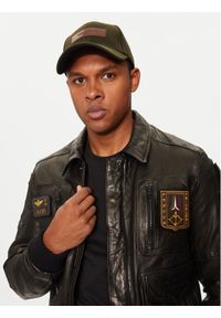 Aeronautica Militare Czapka z daszkiem 242HA1147CT2333 Khaki. Kolor: brązowy. Materiał: materiał, bawełna