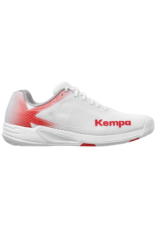KEMPA - Buty halowe damskie Kempa Wing 2.0. Kolor: biały, czerwony, wielokolorowy