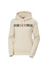 Bluza damska z kapturem Helly Hansen Elevate. Typ kołnierza: kaptur. Kolor: beżowy, biały, wielokolorowy. Materiał: poliester, bawełna #1