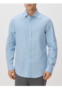 Reserved - Koszula slim z bawełny egipskiej - jasnoniebieski. Kolor: niebieski. Materiał: bawełna #1