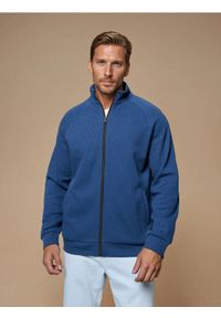 Sinsay - Prążkowana bluza bomberka - szary. Kolor: szary. Materiał: prążkowany #1