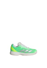 Adidas - Buty Courtflash Tennis Kids. Kolor: żółty, wielokolorowy, niebieski, szary. Materiał: materiał. Sport: tenis
