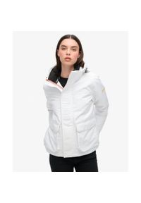 Superdry - Kurtka przeciwwiatrowa z kapturem. Typ kołnierza: kaptur. Kolor: biały. Długość rękawa: długi rękaw #1