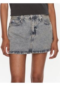 Calvin Klein Jeans Spódnica jeansowa J20J222502 Niebieski Regular Fit. Kolor: niebieski. Materiał: bawełna #1