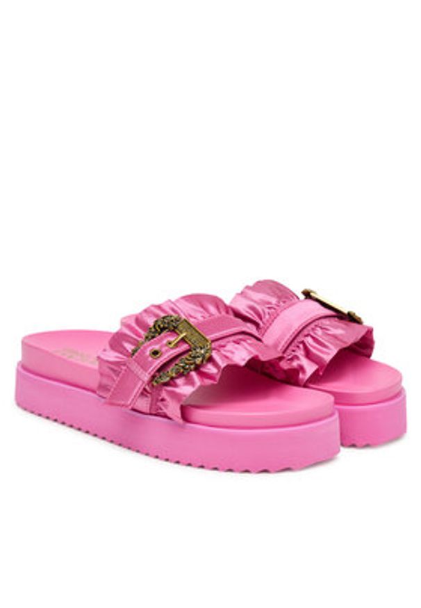 Versace Jeans Couture Klapki 80VA3SM5 ZS185 499 Różowy. Kolor: różowy. Materiał: materiał