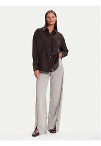 Vero Moda Koszula Sanne 10317194 Brązowy Oversize. Kolor: brązowy. Materiał: syntetyk #2