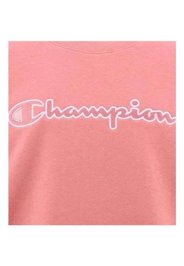 Bluza sportowa dziewczęca Champion Crewneck Sweatshirt. Kolor: różowy. Styl: sportowy