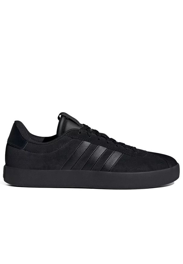 Adidas - Buty adidas VL Court 3.0 ID9184 - czarne. Kolor: czarny. Materiał: guma, skóra, zamsz. Szerokość cholewki: normalna. Wzór: aplikacja