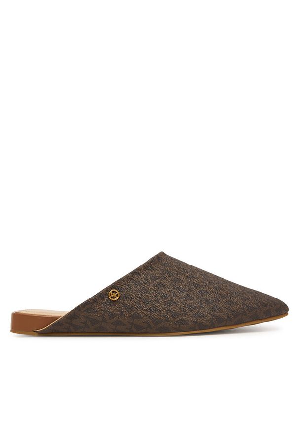 Klapki MICHAEL Michael Kors. Kolor: brązowy