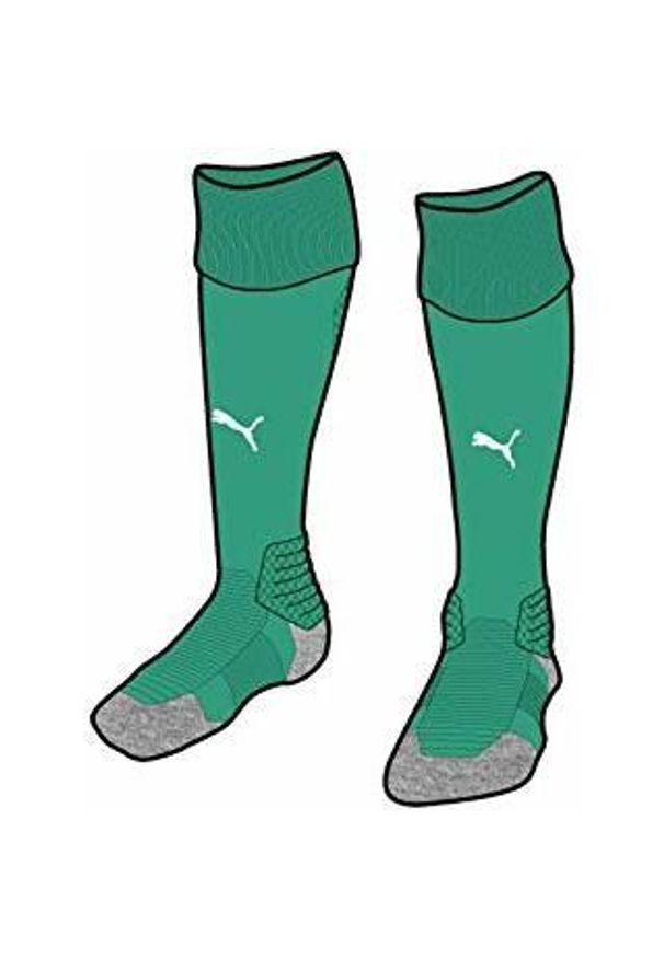 Getry piłkarskie Puma Team LIGA. Kolor: zielony, wielokolorowy, biały. Sport: piłka nożna