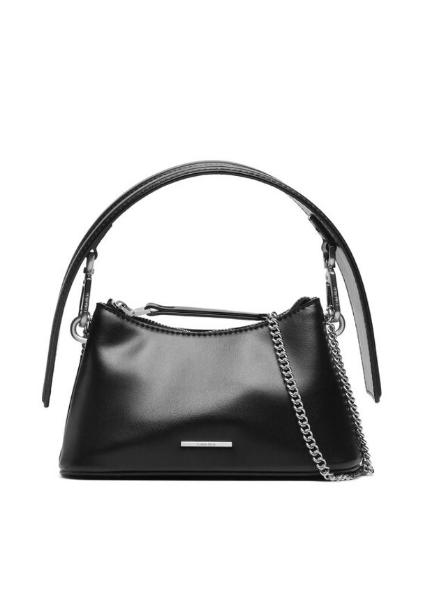 Calvin Klein Torebka Ck Natural Micro Mini Bag K60K611022 Czarny. Kolor: czarny. Materiał: skórzane