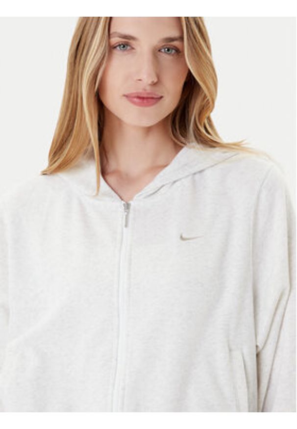 Nike Bluza Chill Terry FN2415 Szary Relaxed Fit. Kolor: szary. Materiał: bawełna