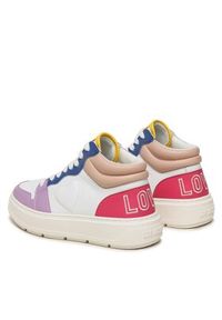 Love Moschino - LOVE MOSCHINO Sneakersy JA15234G1HIAB10C Kolorowy. Materiał: skóra. Wzór: kolorowy