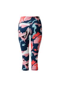 Regatta - Legginsy Damskie Influential II Marble Swirl O Długości 3/4. Kolor: czarny, wielokolorowy