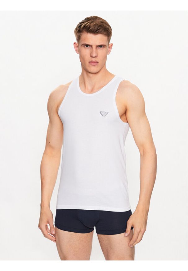 Koszulka piżamowa Emporio Armani Underwear. Kolor: biały