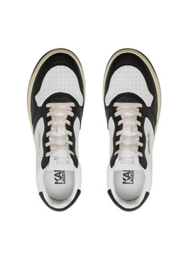 Karl Lagerfeld - KARL LAGERFELD Sneakersy KL53020 Biały. Kolor: biały. Materiał: skóra