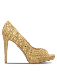 Nine West Sandały MAIRA SY8020-9NW Złoty. Kolor: złoty. Materiał: materiał #1