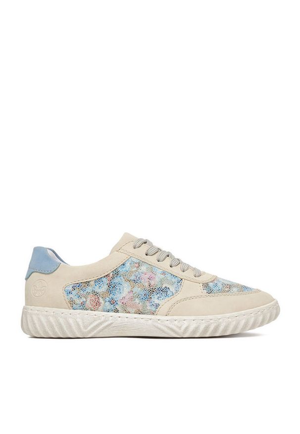 Rieker Sneakersy N0904-90 Niebieski. Kolor: niebieski. Materiał: materiał