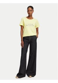 Liu Jo Sport T-Shirt TA6163 JS003 Żółty jasny Regular Fit. Kolor: żółty. Materiał: bawełna. Styl: sportowy #2